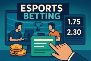 Jogador fazendo apostas em eSports no BRASA777 cassino.